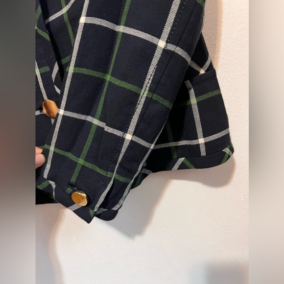 [Kate Spade] Cropped Windowpane Blazer - Picture 12 of 16